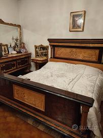 Camera letto radica noce/marmo ARTIGIANALE