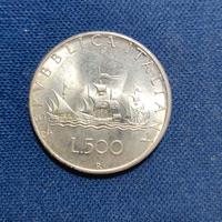 moneta da 500 lire argento 