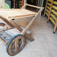 Carrello portabottiglie vintage