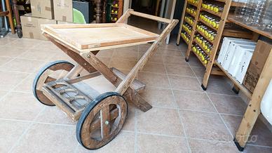 Carrello portabottiglie vintage