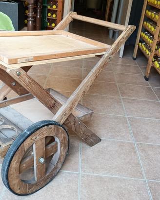 Carrello portabottiglie vintage