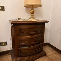 Como comodino set camera legno specchio