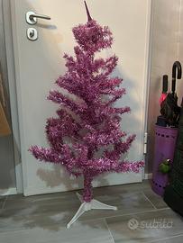 Albero di natale rosa