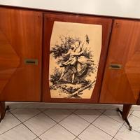 Mobile bar, credenza vintage- mobile Mid- century