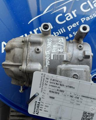 COMPRESSORE ARIA CONDIZIONATA TOYOTA YARIS 2015