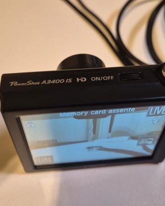 Canon PowerShot A3400 IS 16MP + Accessori