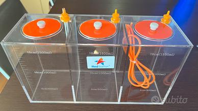 Container a tre scomparti per pompa dosometrica