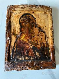Antica icona su tavola lignea