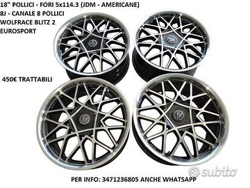 Cerchi In Lega Da 18" WOLFRACE Per Mustang - JDM