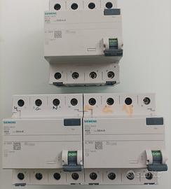 Differenziali 4 poli Siemens 