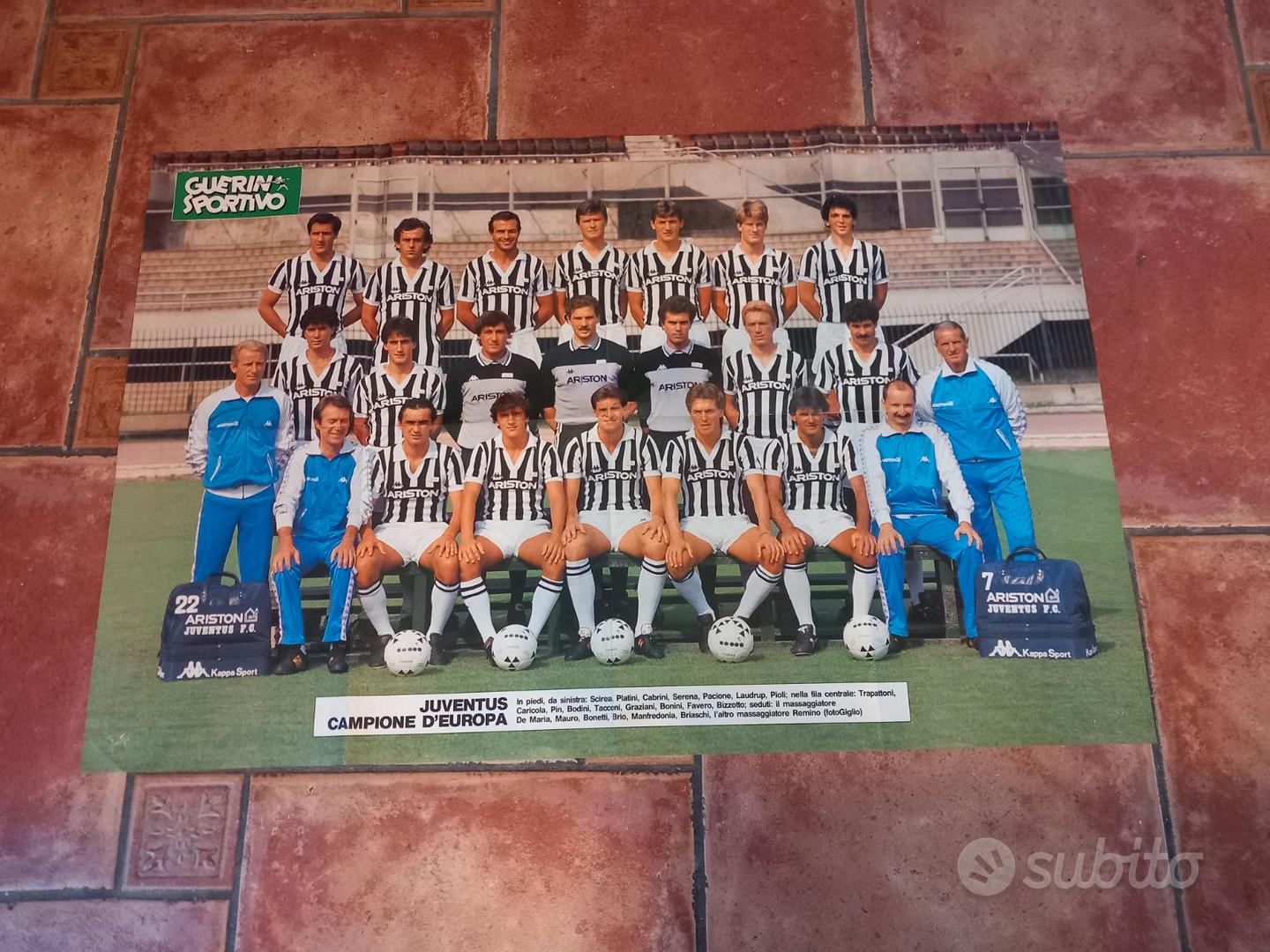 N. 4 Maxi poster Juventus anni 80' - Collezionismo In vendita a Asti