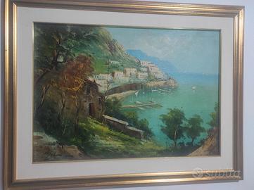 Quadro Olio su tela Paesaggio 