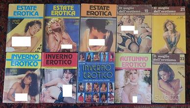 Lotto 10 raccolte di libri erotici