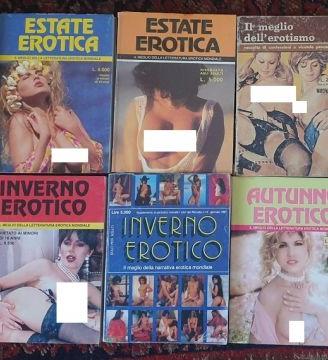 Lotto 10 raccolte di libri erotici