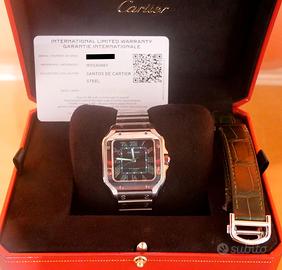 Cartier Santos Medium Model ref.4075 Acc. Verde