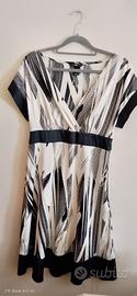 Abito elegante H&M bianco nero taglia 42