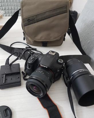 Sony Alpha A58 + 2 obiettivi 18-55 e 55-200