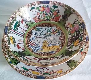 CIOTOLA E PIATTO CENTROTAVOLA ORIENTALE