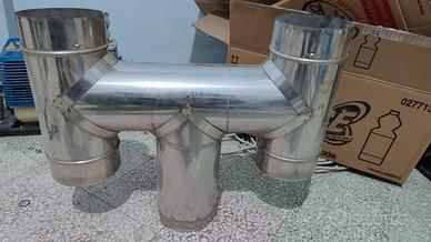 Fumaiolo Antivento a H da 13 cm