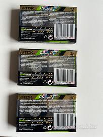 3 Musicassette sigillate TDK CDing