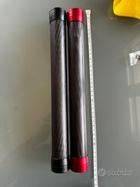 Coppia Tubi in Fibra di Carbonio 2X35cm X rig cine
