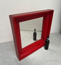 Specchio vintage quadrato