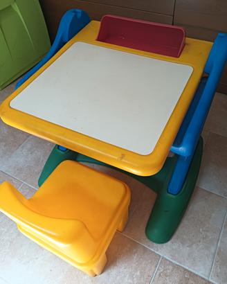 scrivania + sedia chicco per bambini