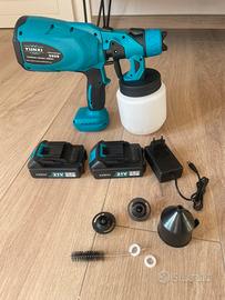 Pistola spruzzo per verniciatura doppia batteria n