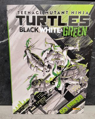 Teenage Mutant ninja turtles black White and green