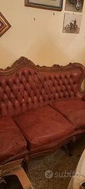 salotto in pelle