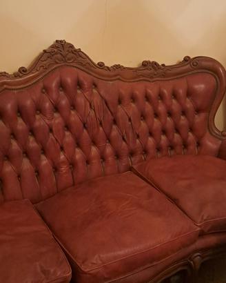 salotto in pelle