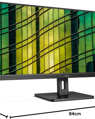 AOC U34E2M 34 Inch WQHD Monitor 100Hz 4ms Adaptive