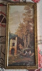 quadrino con cornice vintage, antica