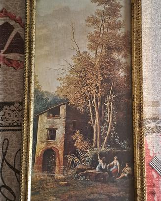 quadrino con cornice vintage, antica