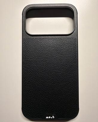 Mous Limitless Black Leather iPhone 17 Pro Max