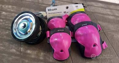 Set bikes protezione B'TWIN + Coppia Rotelle