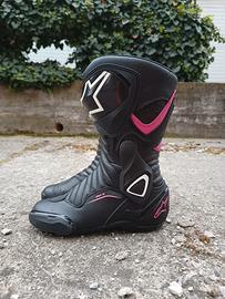 Stivali moto donna Alpinestars n.36 + guanti tg S
