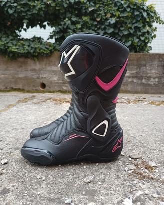 Stivali moto donna Alpinestars n.36 + guanti tg S