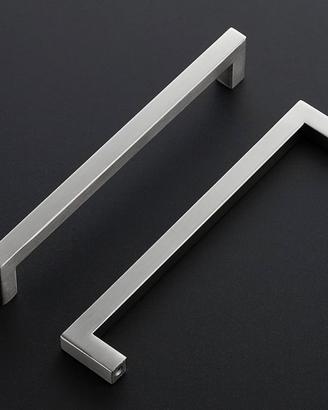 16 Maniglie per armadi in acciaio inox 10cm