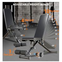 Panca per pesi regolabile, pieghevole, per palestr