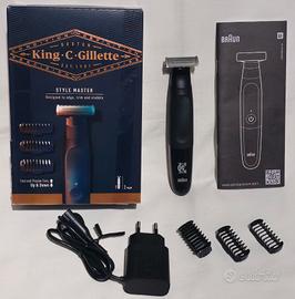 Taglia e regola barba King C Gillette NUOVI