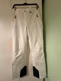 Pantaloni da sci donna bianco