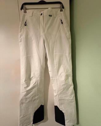 Pantaloni da sci donna bianco