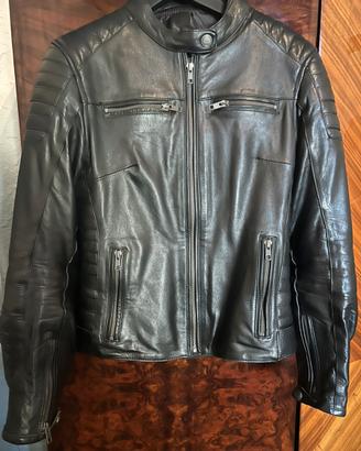 Giubbotto moto vera pelle donna tg42