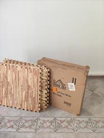 puzzle tappeto effetto parquet