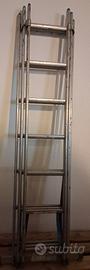 Scala trasformabile in allumino cm. h. 200x47