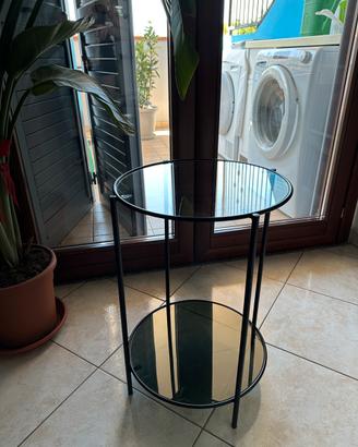 Tavolino Maisons du Monde vetro e metallo