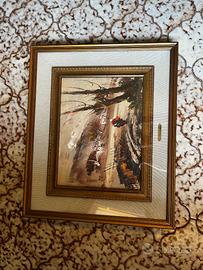 Quadri con cornice oro