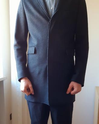 Cappotto Paolo Pecora 100% Merinos taglia M Grigio