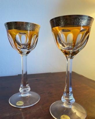 MOSER calici in cristallo di Boemia Oro 24kt
